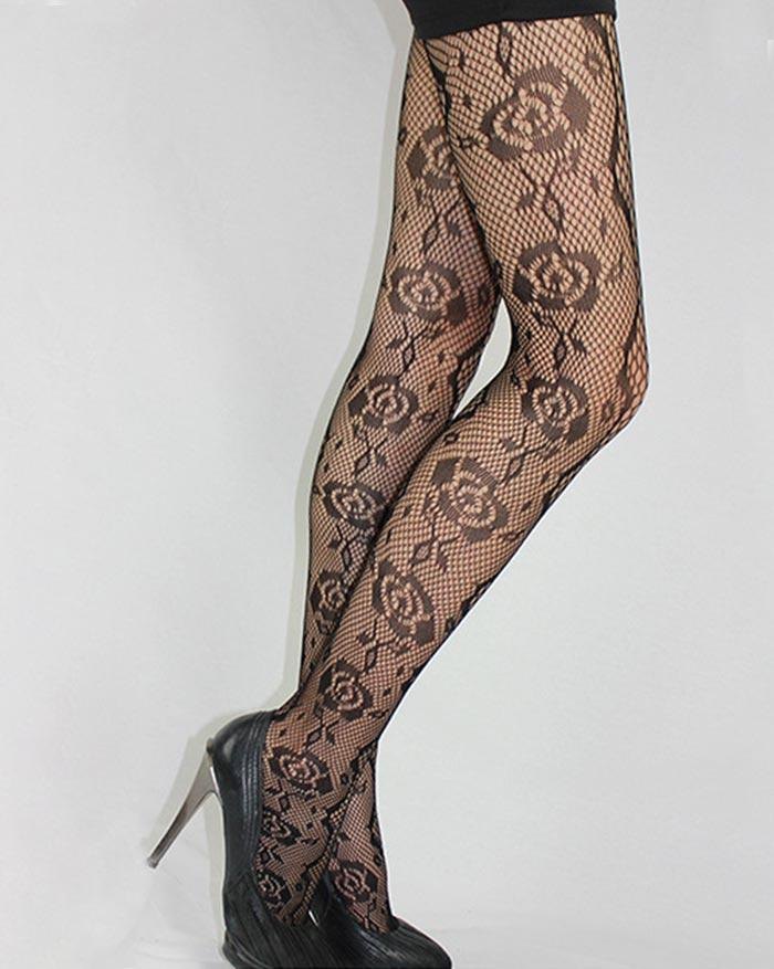 EMMIOL Fine Mesh Grid Fishnet Legging