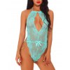 EMMIOL Body in pizzo sexy con scollo all'americana
