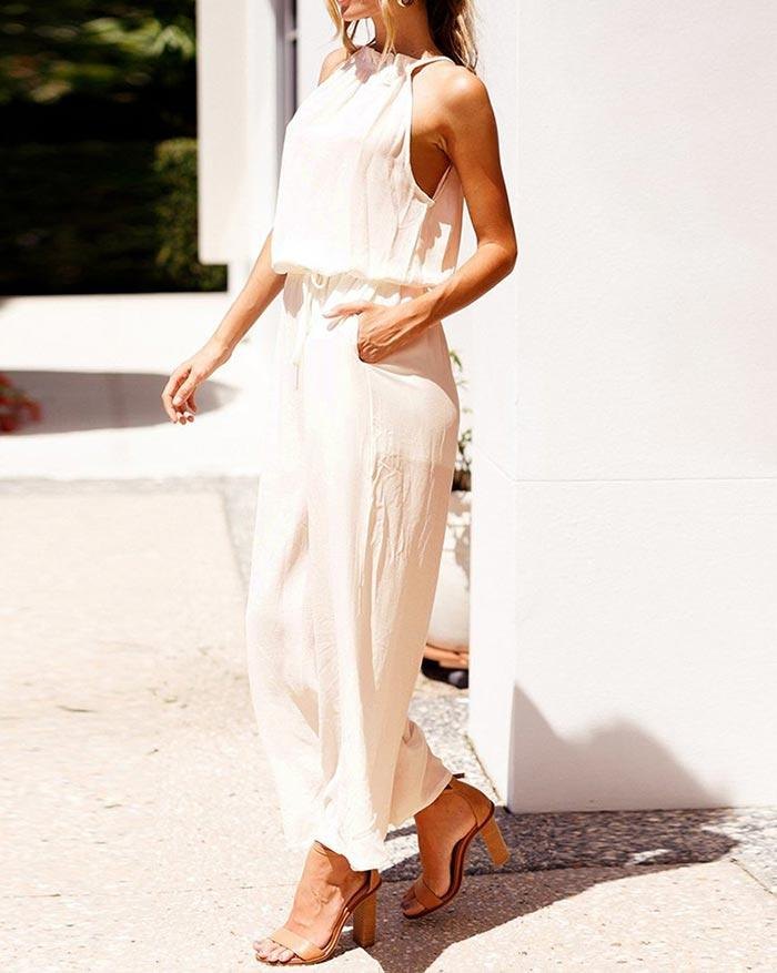 Emmiol Spedizione gratuita 2025 Tuta ampia in pizzo senza