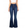 EMMIOL Jeans acampanados de talle alto con borlas