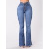 EMMIOL Jeans acampanados de talle alto con borlas