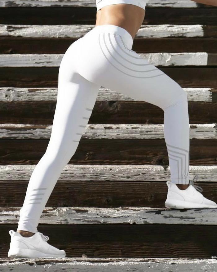 EMMIOL Fitness Yoga Impresión Slim Gym Legging