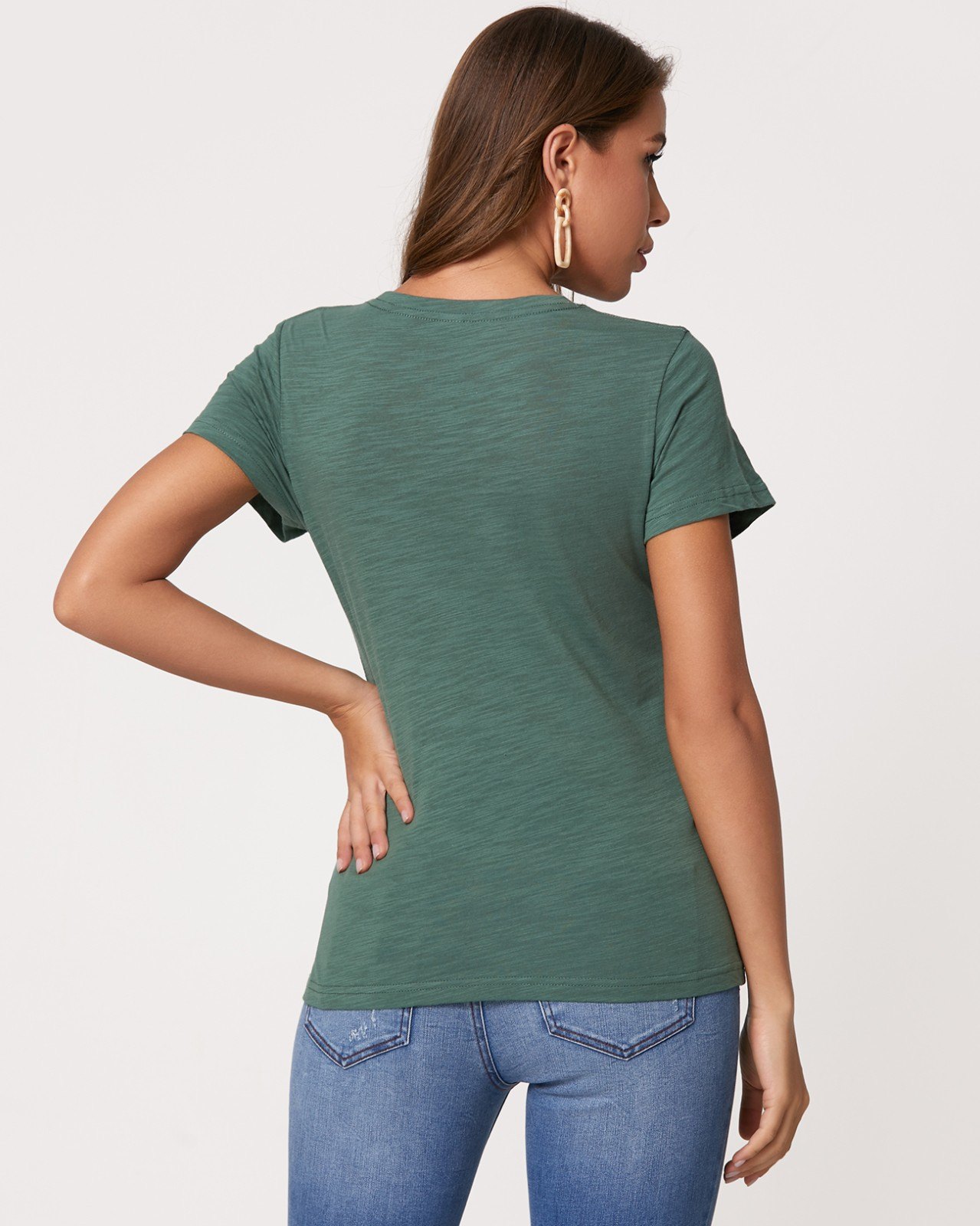 EMMIOL Camiseta básica con estampado de plátano Be Free