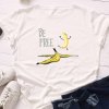 EMMIOL Camiseta básica con estampado de plátano Be Free