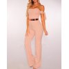 EMMIOL Tube top Off Shoulder Wide leg Jumpsuit