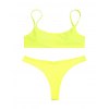 EMMIOL Bikini bandeau de triángulo de color liso