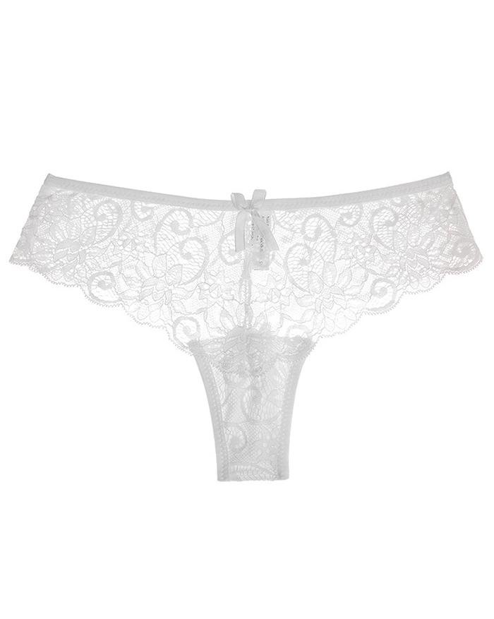 EMMIOL Low waist T pants lace cutout panties