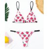 EMMIOL Wassermelonendruck-Dreieck-Mikro-Bikini