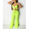 EMMIOL Sling Cutout Bodycon Wide Leg Jumpsuit