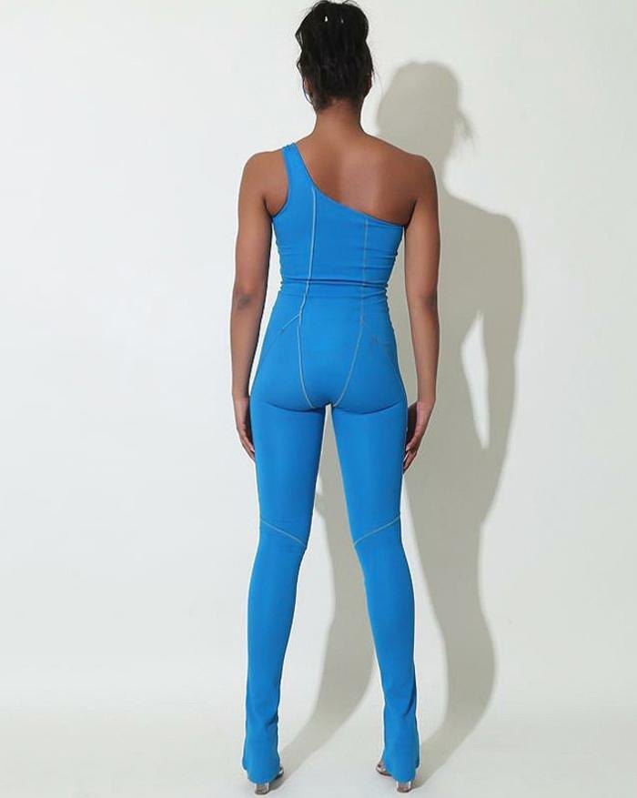 Due pezzi da donna con cerniera e cappuccio, maglia a maniche lunghe e pantaloni casual, tuta da donna, Nero , S