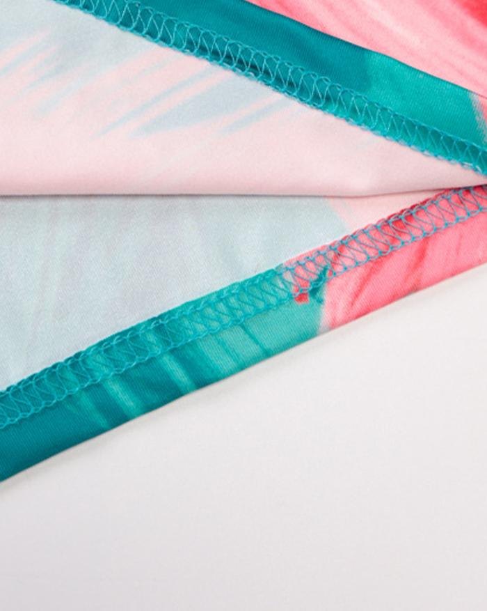 EMMIOL Vestido largo con estampado tropical