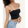 EMMIOL Solid Color Suspenders Cami Top