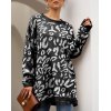 EMMIOL Maglione lungo leopardato