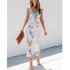 EMMIOL Vestido con estampado tie dye y salpicaduras