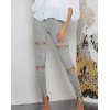 EMMIOL Casual Leggings aus Wildleder mit hoher Taille und Schnallenriemen