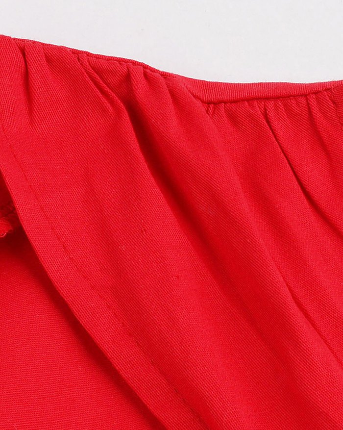 EMMIOL Vestido de graduación vintage estilo rockabilly swing midi de lunares