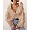EMMIOL Camicia ampia a maniche lunghe con lanterna