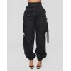 EMMIOL Mid-high Waist Zipper Pockets Cargo Pant