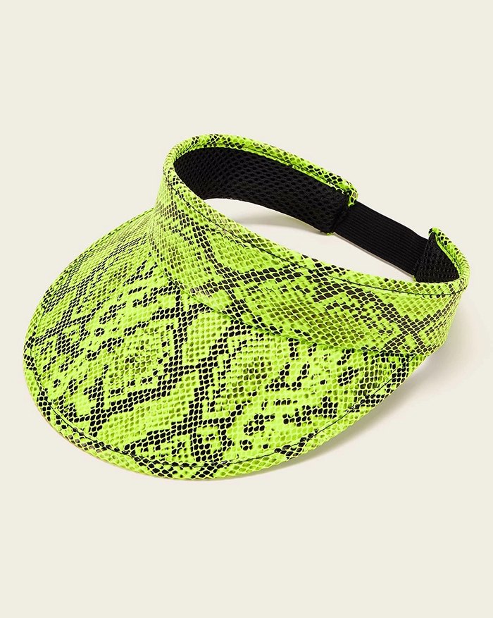 2022 Cappello con visiera con stampa in pelle di serpente Nero ONE SIZE In  Cappello Online Store. Best For Sale | Emmiol.com