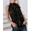 EMMIOL Hollow Sleeveless Lace Blouse Shirt