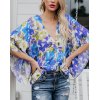 EMMIOL Batwing Sleeve Loose Print Blouse&Shirt