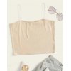 EMMIOL Solid Crop Fitted Cami Top