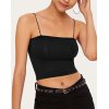 EMMIOL Solid Crop Fitted Cami Top