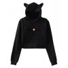 EMMIOL Sudadera con capucha y orejas de gato con estampado de bigotes de gato