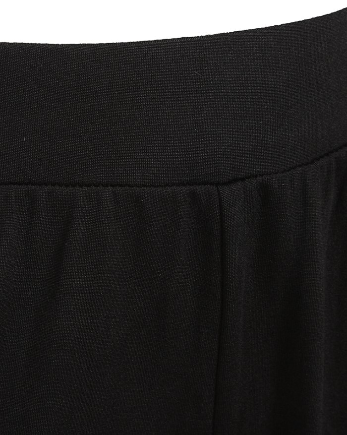 EMMIOL Pantalón cónico holgado con estampado de calavera de cintura media alta