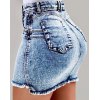 EMMIOL High Waist Denim Mini Skirt