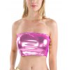 EMMIOL Patent Leather Bandeau Top