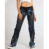 EMMIOL Jeans a gamba dritta con stampa fulmini