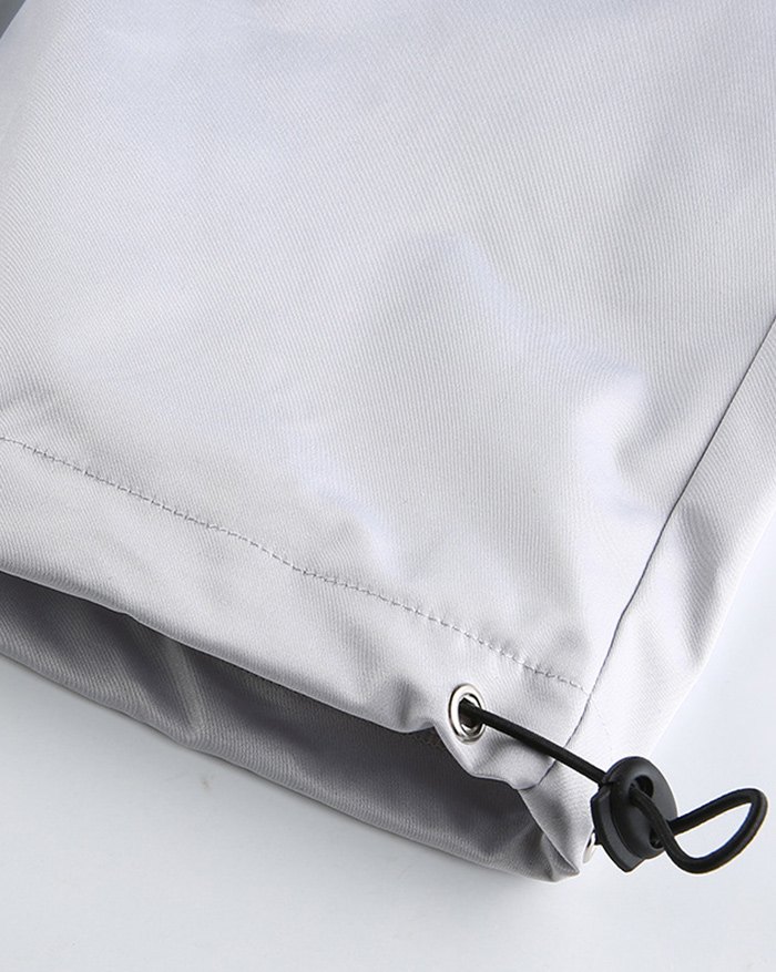 EMMIOL Pantalones cargo con cordones y bolsillos