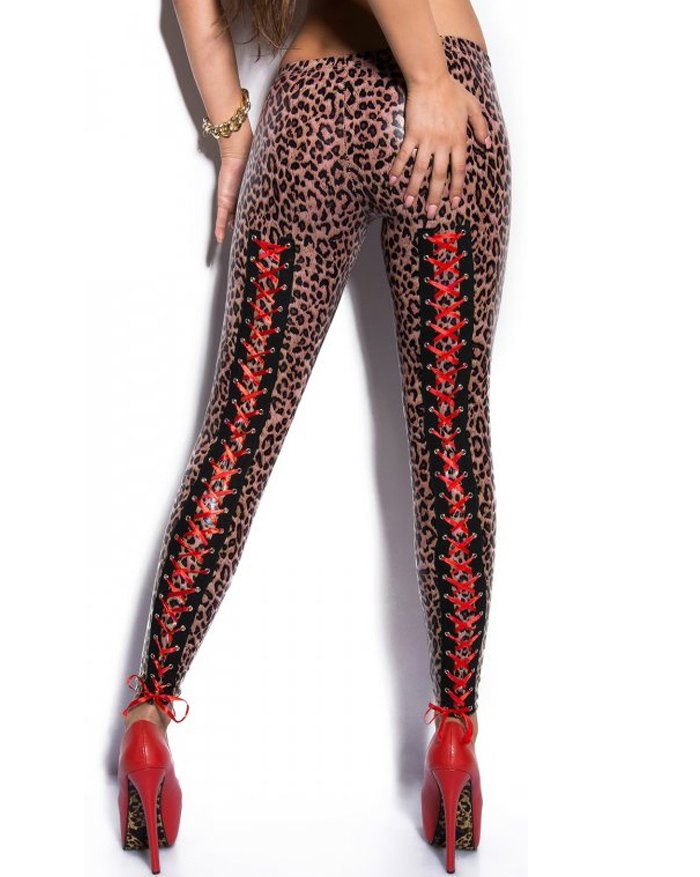 2022 Leggings sottili a vita bassa con stampa leopardata Leopardato M In  Leggings Online Store. Best For Sale | Emmiol.com