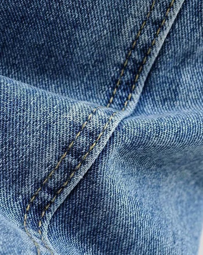 EMMIOL Split Leg Mopping Jeans