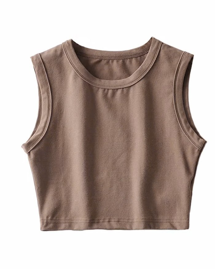 EMMIOL Yoga Durchg?ngig Bauchfreies Muskelshirt