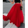 EMMIOL Pleated Billowing Maxi Skirt