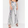 EMMIOL Sparkle Metallic Flared Pants