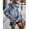 EMMIOL Chaqueta polar con efecto tie-dye