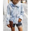 EMMIOL Chaqueta polar con efecto tie-dye