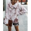 EMMIOL Chaqueta polar con efecto tie-dye