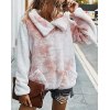 EMMIOL Chaqueta polar con efecto tie-dye