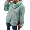 EMMIOL Chaqueta polar con efecto tie-dye
