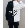 EMMIOL Sudadera con capucha Graffiti Smiley Demon Stitching para hombre