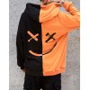 EMMIOL Sudadera con capucha Graffiti Smiley Demon Stitching para hombre