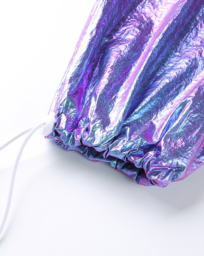 EMMIOL Chaqueta con capucha reflectante láser