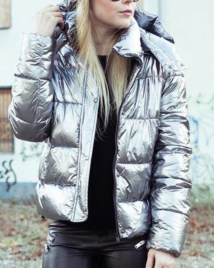 EMMIOL Puffer Jacket Hooded Puffer Jacket