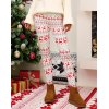EMMIOL Leggings natalizi con stampa di alci e fiocco di neve