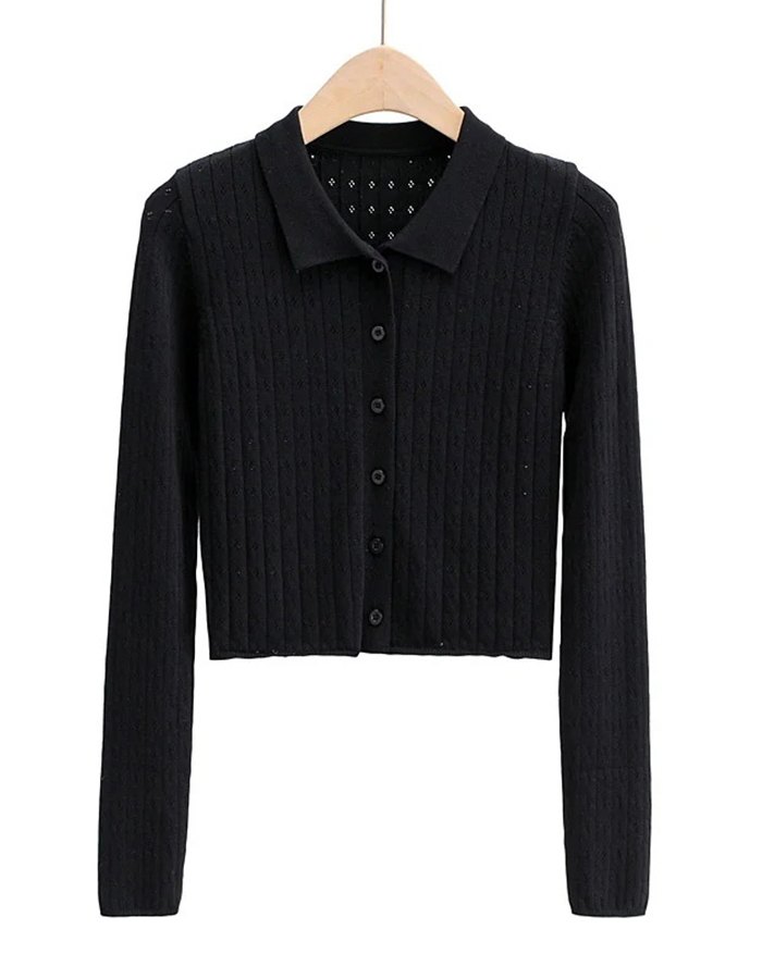 EMMIOL Hollow Out Solid Knit
