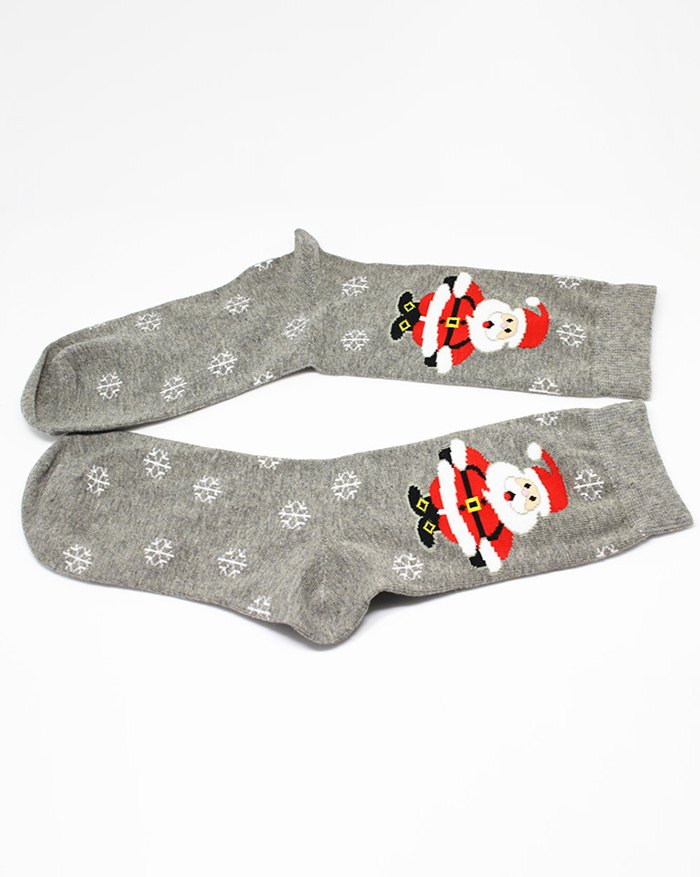 EMMIOL Calcetines de regalo con estampado de gato de Navidad
